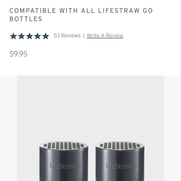 2 Brand new Lifestraw watterbottles with 6 packs of carbon activated filters - Picture 6 of 7